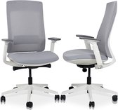 MRC PRO Design gray/white | Ergonomische bureaustoel | Arbo verantwoord| Harde wielen