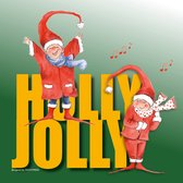 Wenskaart kerst  Kerstkaart Holly Jolly, elf, kabouter, humor, engels, met envelop, Carte de Noël Holly Jolly, elfe, gnome, humour, anglais, avec enveloppe