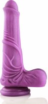 Fantasy Dildo KlicLok en Zuignap 27 CM Paars