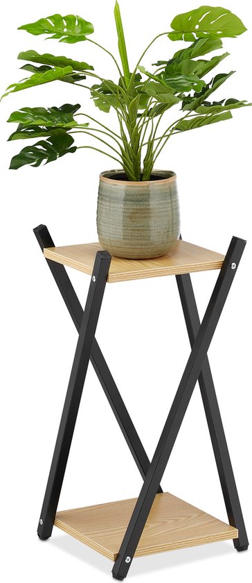 Relaxdays table de plantes d'intérieur - support pour plantes 2 niveaux -  table... | bol.com