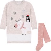 Meisjes sweaterjurk / tuniek + panty 5-6 jaar 116 cm