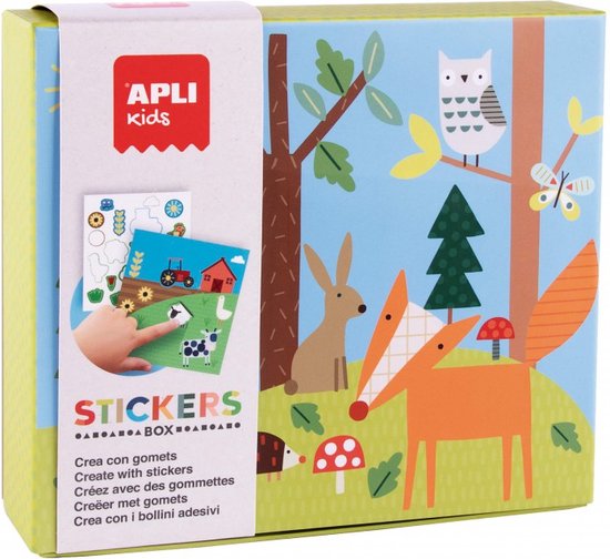 Foto: Apli kids stickerspel dieren en hun omgeving