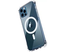 Green On Magsafe Hoesje voor Apple iPhone XR glashelder stevig siliconen Transparant - Magnetische back case met verstevigde hoeken doorzichtig