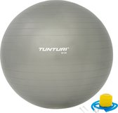 Tunturi Fitnessbal - Gymball - Swiss ball - 90 cm - Incl. pomp - Zilver