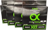 MX9 0,8 300M X9 - Japanse gevlochten vislijn - 9-braid - 300 meter