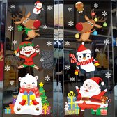 Stickers fenêtre de Noël Sans Citrons 6 figurines de Noël| 60 x 90 cm | Réutilisable |Noël |Jours fériés | Autocollants | décembre | Autocollants pour fenêtre | Auto-adhésif |joyeux Noël | Noël | Père Noël | Bonhomme de neige | Hiver