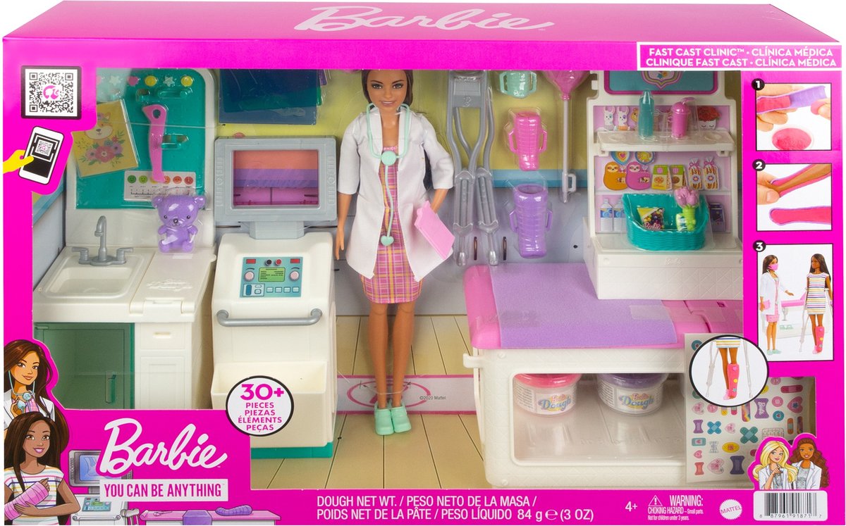 Barbie Careers Medische Speelset met Barbie - Poppenvoertuig en Pop |  bol.com
