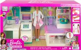 Barbie Careers Medische Speelset met Barbie - Poppenvoertuig en Pop
