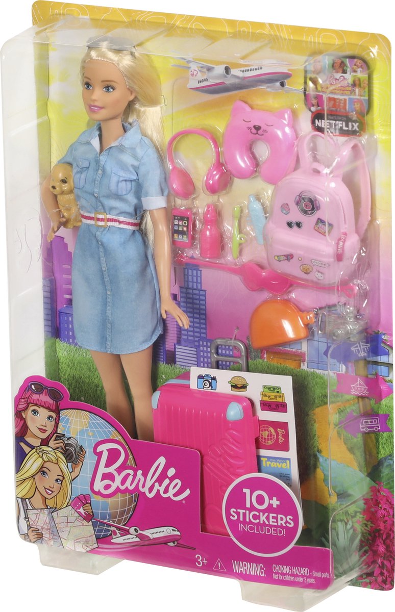 Barbie Travel Barbie Gaat op Reis - Barbiepop | bol.com