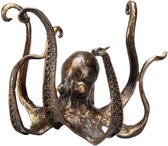 BaykaDecor - Unieke Octopus Beeld - Mok Houder - Sieraden Houder - Woondecoratie - Keuken Decor - Bekerhouder - Brons - 21 cm