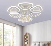 Crystal LED Kroonluchter - Plafond Lamp Is Zeer Geschikt Voor Woonkamer En Slaapkamer - Dimbaar met Afstandsbediening/App