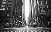 Wolkenkrabbers van Chicago op een mistige dag - Foto op Forex - 60 x 40 cm