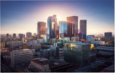 Zonsondergang schijnt over het centrum van Los Angeles - Foto op Forex - 120 x 80 cm