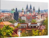 Praag, Europese stad van de honderd torens - Foto op Canvas - 60 x 40 cm
