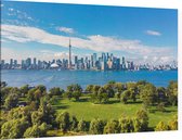 Indrukwekkende meer van Ontario voor de skyline van Toronto - Foto op Canvas - 150 x 100 cm