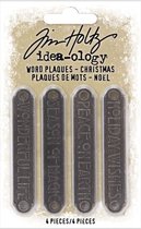 Idea-ology Tim Holtz Christmas Word Plaques (TH94203)