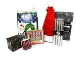 KERSTPAKKET GROOT - kerst cadeau - kado december - uniek pakket - snoep koek decoratie pakket - van alles wat kaado - deken tafelkleed- christmas present - xmas box - mystery box -