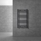 Badkamer radiator Sahara 500x800 mm antraciet gebogen met zij-aansluiting
