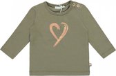 Babylook T-Shirt Heart Dusty Olive