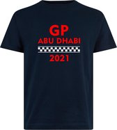 T-shirt navy GP Abu Dhabi 2021 | race supporter fan shirt | Grand Prix circuit Yas Marina | Formule 1 fan | Max Verstappen / Red Bull racing supporter | racing souvenir | maat XS