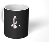 Mok - Een satelliet weergave van een space shuttle - 350 ML - Beker