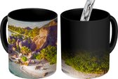 Magische Mok - Foto op Warmte Mok - Strand - Stenen - Planten - 350 ML