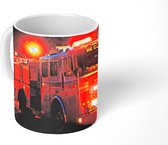 Mok - Koffiemok - Brandweerwagens van New York City - Mokken - 350 ML - Beker - Koffiemokken - Theemok