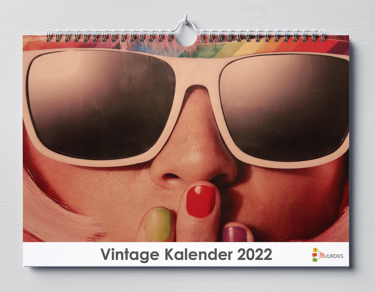 Vintage kalender 2023  35x24 cm  jaarkalender 2023  Wandkalender 