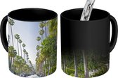 Magische Mok - Foto op Warmte Mok - Bloeiende palmbomen langs de straten in Beverly Hills in Noord-Amerika - 350 ML