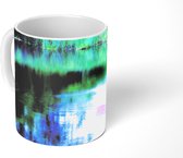 Mok - Reflectie in het water in de Europese tuin van Monet in Frankrijk. - 350 ML - Beker - Sinterklaas Cadeau - Kerst Cadeautjes - Schoencadeautjes - Uitdeelcadeautjes