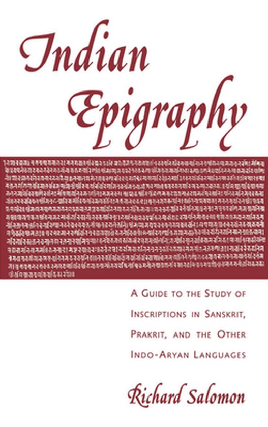 South Asia Research- Indian Epigraphy - cover