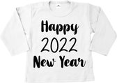 Shirt met tekst happy to 2023-nieuwjaar shirt-Maat 92