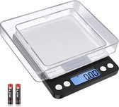 Bangosa® Professionele Digitale precisie weegschaal 2kg x 0.1 gram/2000g - Keuken weegschaal - Zakweegschaal