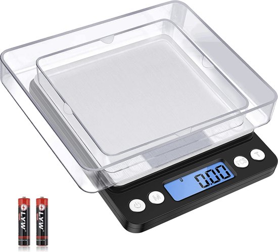 Bangosa® Professionele Digitale precisie weegschaal 2kg x 0.1 gram/2000g -  Keuken... | bol