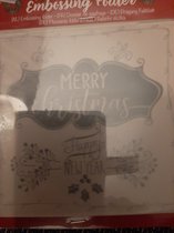 Embossing folder/  mal  - Merry christmas  15×15 cm