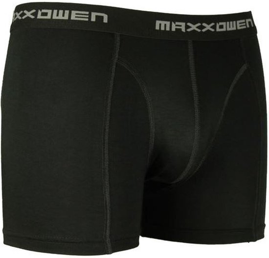 12 Pack | Boru Bamboo Maxx Owen Bamboe Boxershort| Maat L | Kleur Zwart