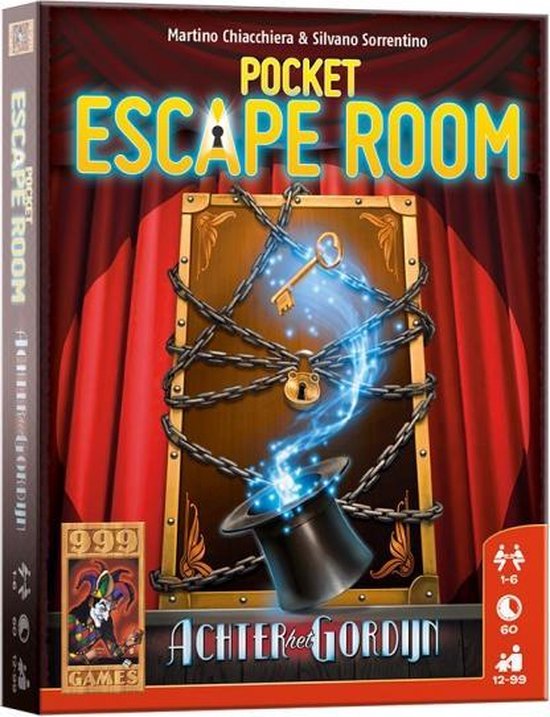 Afbeelding van het spel kaartspel Pocket Escape Room: Achter Het Gordijn