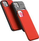 Telefoonhoesje geschikt voor Apple iPhone 13 Pro - Mercury Sky Slide Bumper Case - Rood