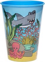 beker zeedieren 260 ml blauw