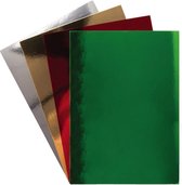 Metallic papier | A4 formaat | Glimmend papier | 20 vellen | 5 kleuren | Knutselen | Hobby papier | Deco | Creative
