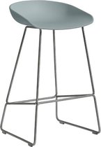 HAY - About A Stool AAS 38 - grijsblauw - roestvrij staal - 76 cm