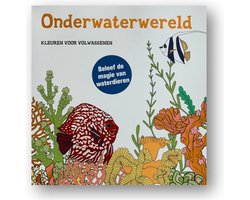 kleurboek voor volwassenen - onderwaterwereld - 29 x 29 cm - beleef de magie van waterdieren - Kleurplaten - kleurplaat - tekenen - inkleuren -…