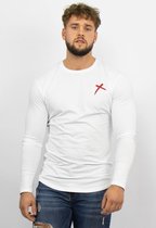 REJECTED CLOTHING - Lange Mouwen Shirt - Wit - Maat XS