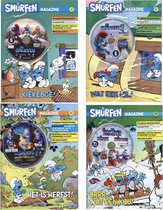 Smurfen strippakket (4 strips + 4 DVD’s) | stripboek, stripboeken nederlands. stripboeken kinderen, stripboeken nederlands volwassenen, strip, strips, tijdschrift