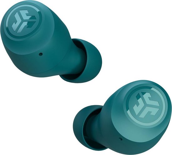 JLab Go Pop Draadloze Oordopjes - Bluetooth Oortjes Draadloos - 35 uur Batterijduur - Be Aware Audio - Met Microfoon - Geschikt voor Android en Apple - Groen