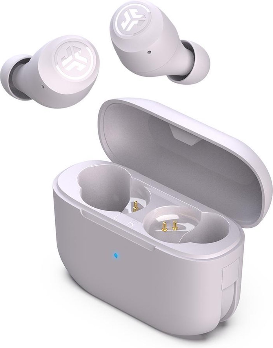 JLab Go Air POP Draadloze Oordopjes - oortjes draadloos - 32 uur Speeltijd - EQ Geluidsinstellingen - Bluetooth 5.1 - Oplaadcase met ingebouwde Oplaadkabel – Lila
