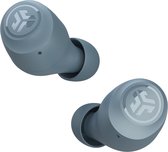 JLab Go Air POP Draadloze Oordopjes - oortjes draadloos - 32 uur Speeltijd - EQ Geluidsinstellingen - Bluetooth 5.1 - Oplaadcase met ingebouwde Oplaadkabel – Ijzerblauw