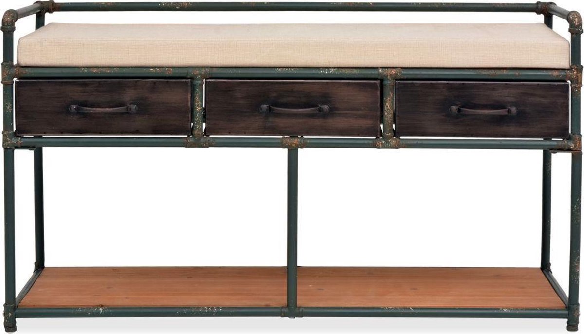 Opbergbank met kussen 107,5x34,5x59 cm