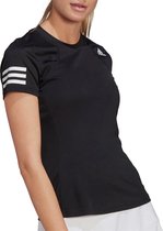adidas Club t-Shirt Sportshirt - Maat XS  - Vrouwen - zwart/wit