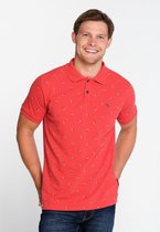 J&JOY - Poloshirt Mannen Manitoba Cranberry Print